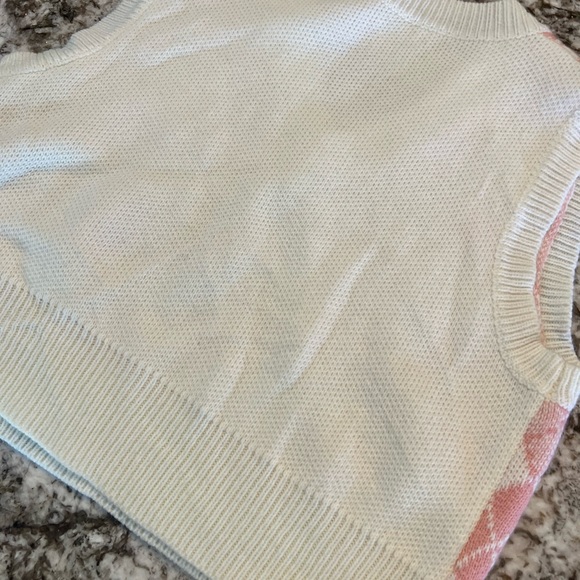 Small Shein Oversized Shein Sweater Knit Vest Juniors Womens Lightweight Pink - Picture 5 of 6